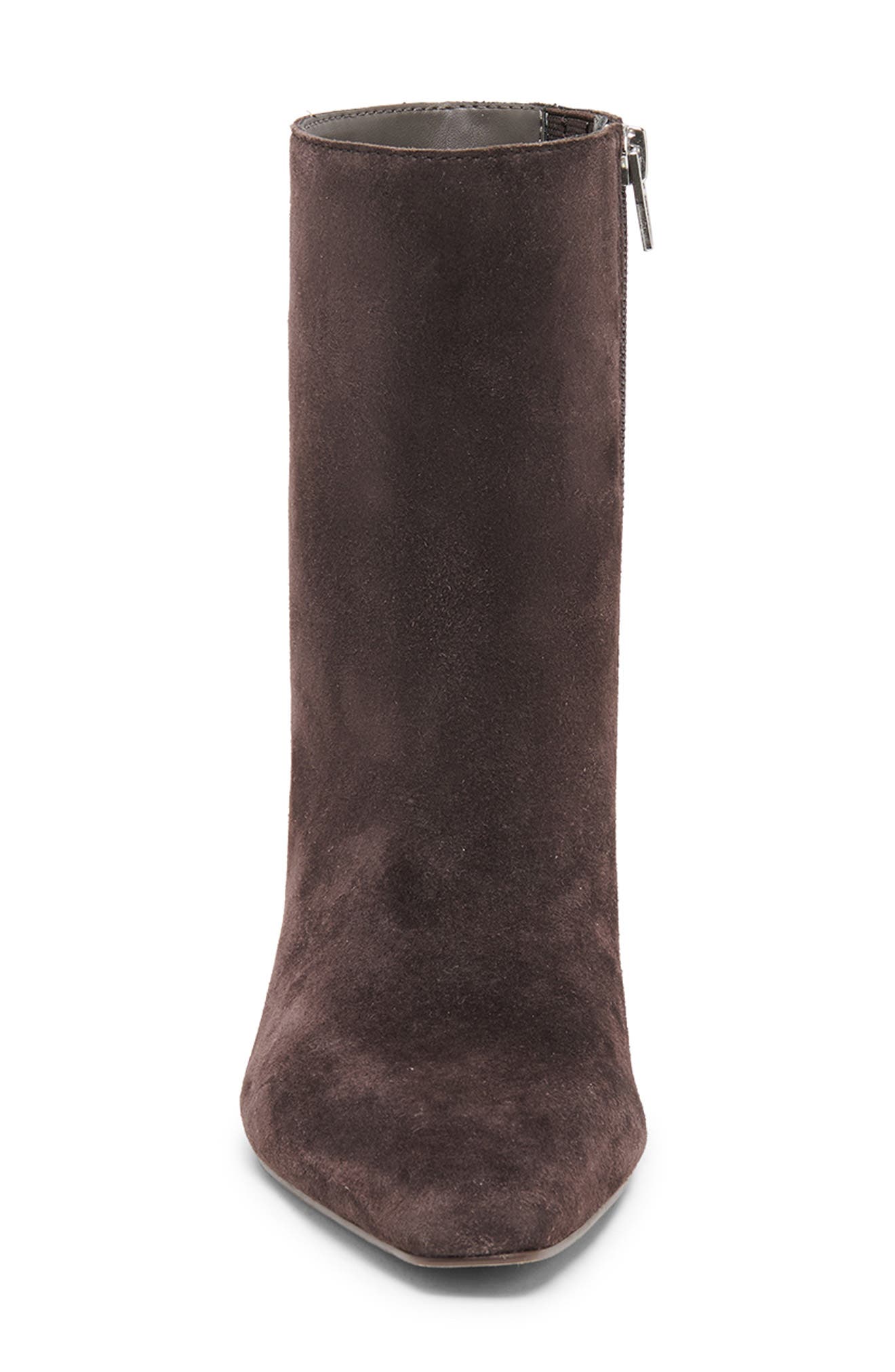 Bayra Leather Bootie, Alternate, color, JAVA SUEDE
