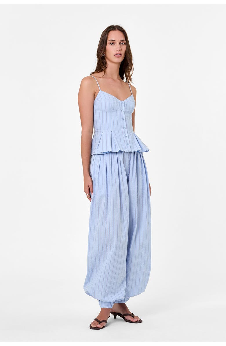 NICHOLAS Liselle Cotton Pant, Alternate, color, Blue Multi Stripe
