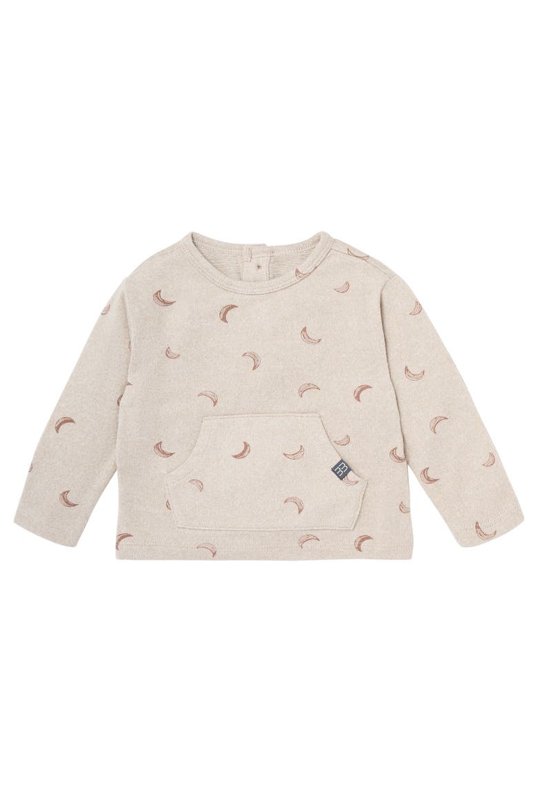 Brushed Hacci Top and Pant Set, Alternate, color, Oatmeal Moon