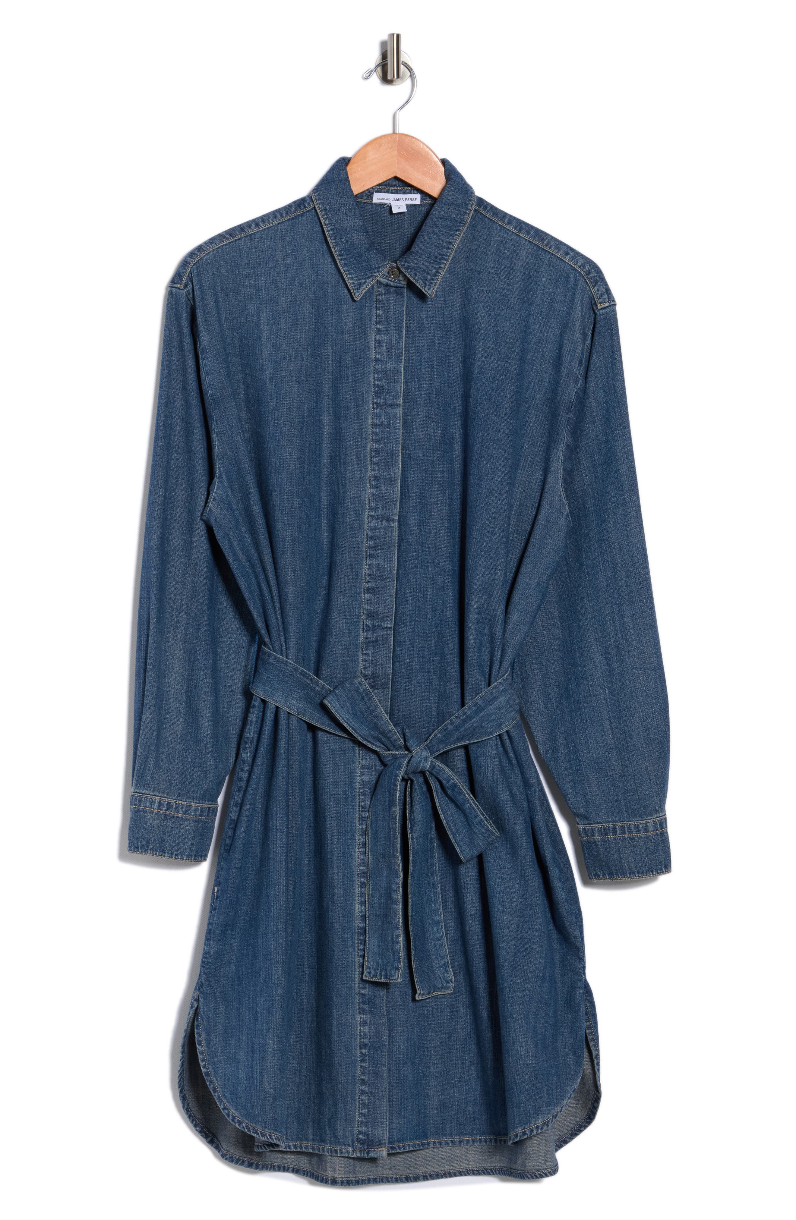 James Perse Long Sleeve Denim Shirtdress