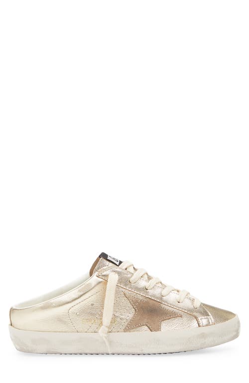 Shop Golden Goose Super-star Sabot Metallic Mule Sneaker