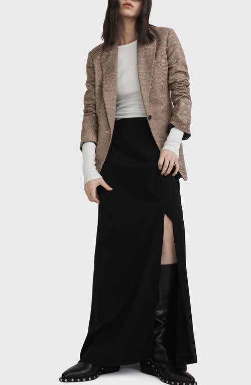 Rag & Bone Women's Ilana Japanese Crepe Maxi Skirt In Black