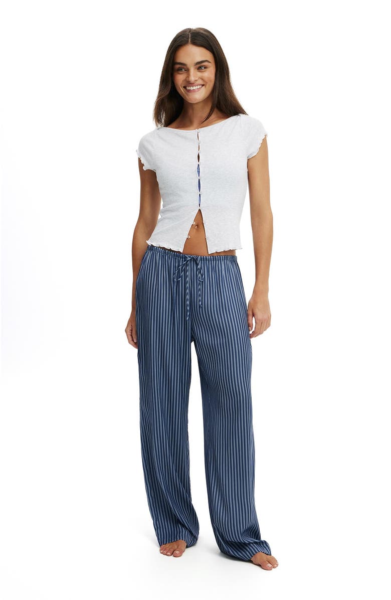 COTTON ON BODY Women's Button Detail Cap Sleeve Top, Alternate, color, Light Grey Marle