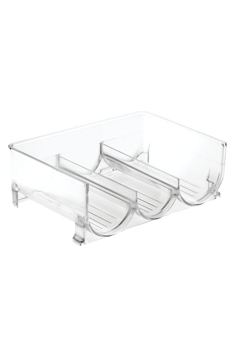 Stackable 3-Section Bottle Holder - Clear - Made in USA, Main, color, Clear