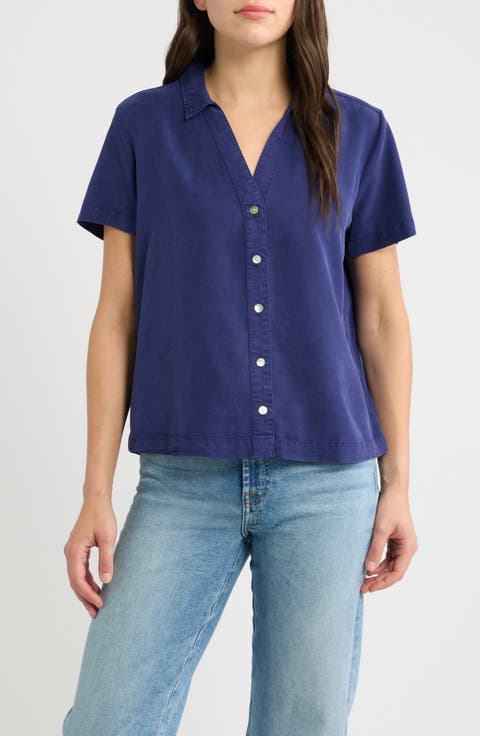Flowy Button-Up Shirt