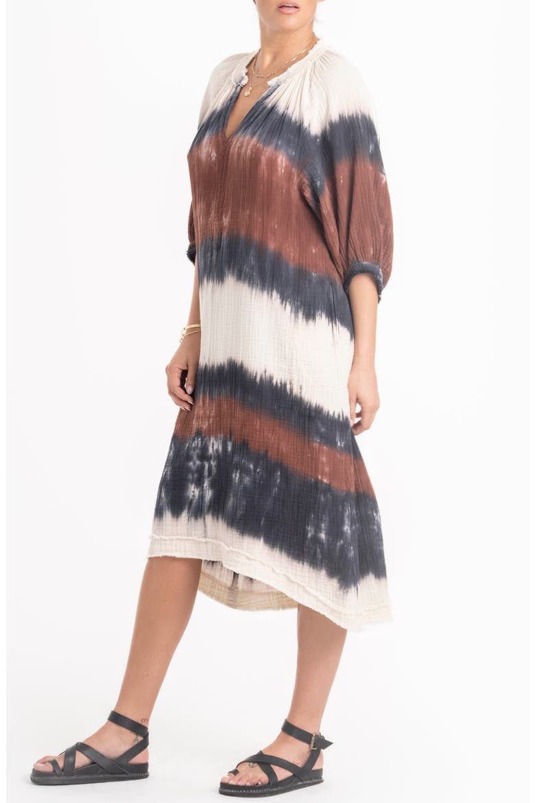 Tie Dye Gauze Dress with Pockets, Alternate, color, Birch Tie Dye