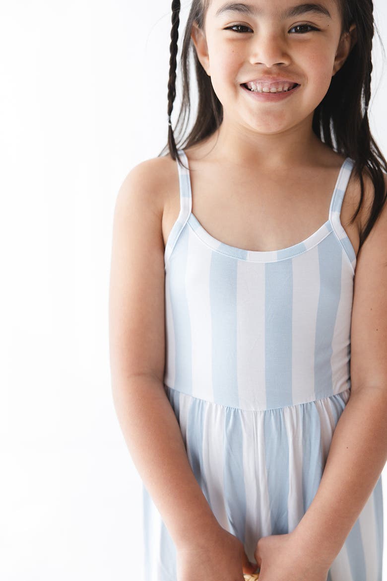 Baby Girl's Cotton Candy Stripes Wide Leg Jumpsuit, Alternate, color, Blue