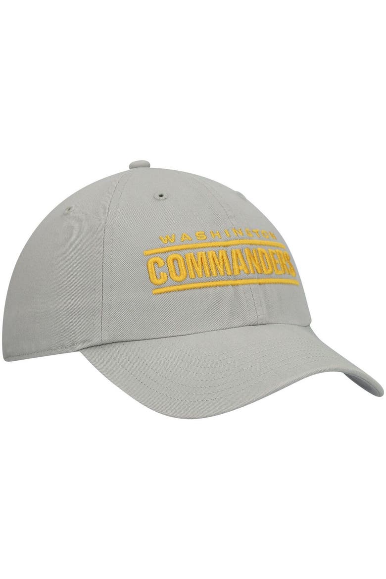 Men's '47 Gray Washington Commanders Script Clean Up Adjustable Hat, Alternate, color, Gray