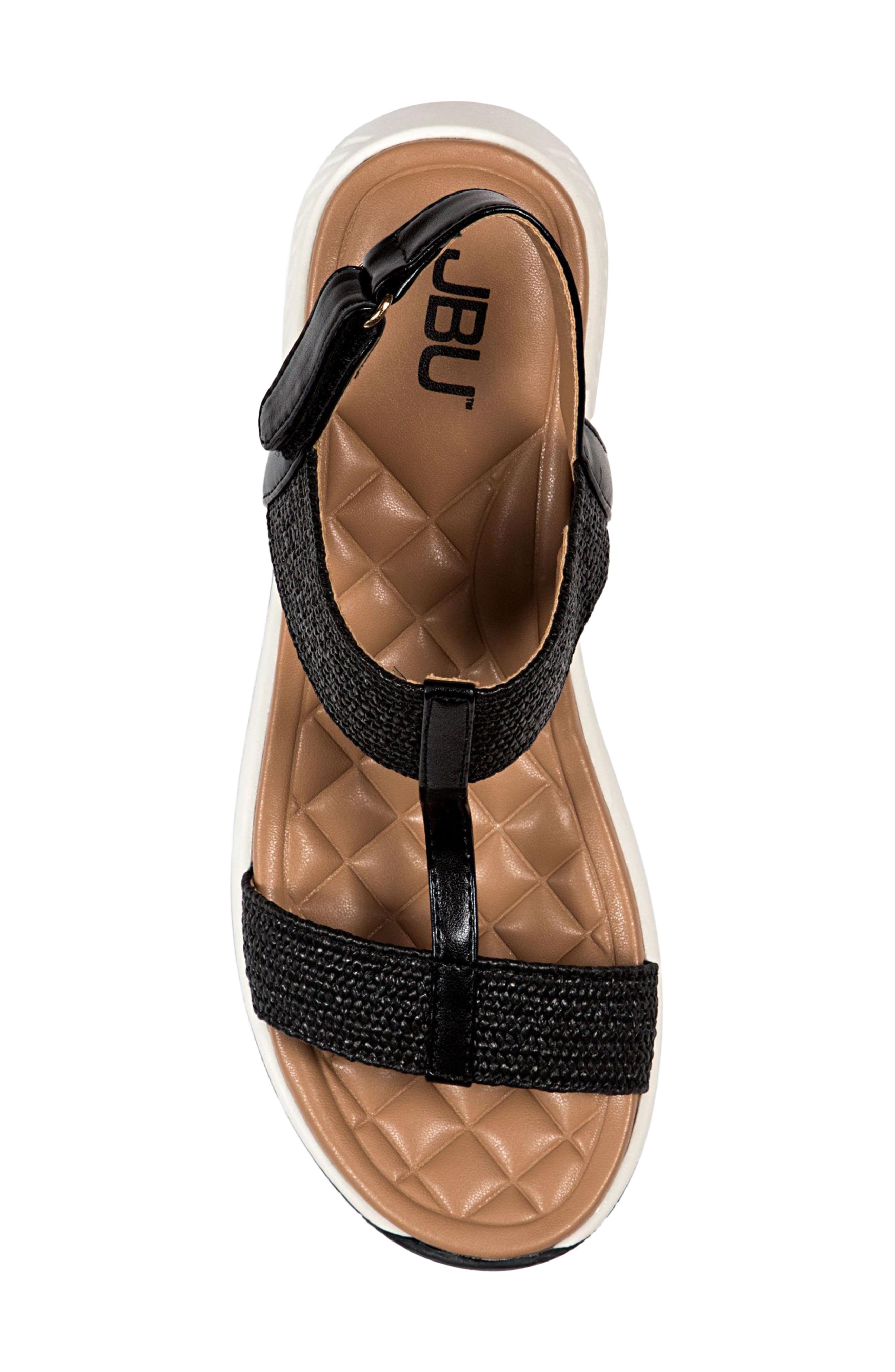 JBU Claire T-Strap Wedge Sandal, Alternate, color, 