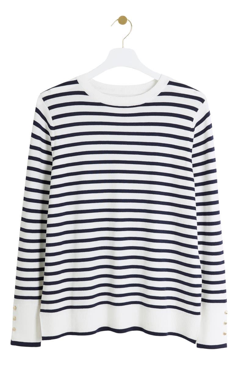 River Island Stripe Crewneck Sweater, Alternate, color, 