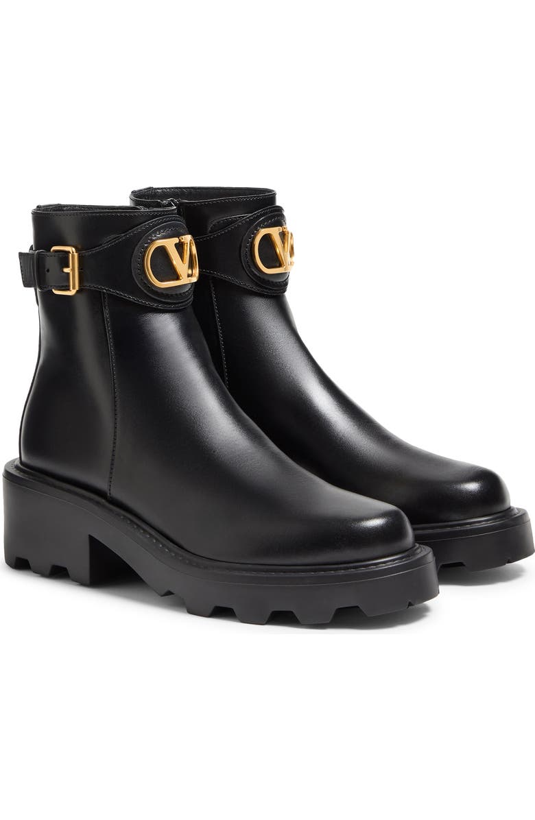 Valentino VLOGO Signature Bootie, Main, color, Black