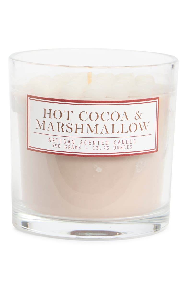 PORTOFINO CANDLES Hot Cocoa & Marshmallow Scented Candle, Main, color, 