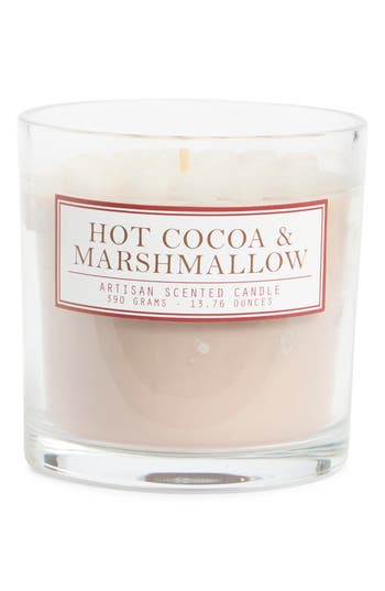Portofino Candles Hot Cocoa & Marshmallow Scented Candle In Brown