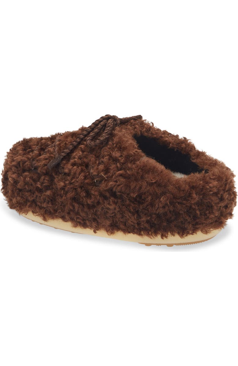 Moon Boot<sup>®</sup> EVX Curly Water Repellent Mule, Alternate, color, Dark Brown