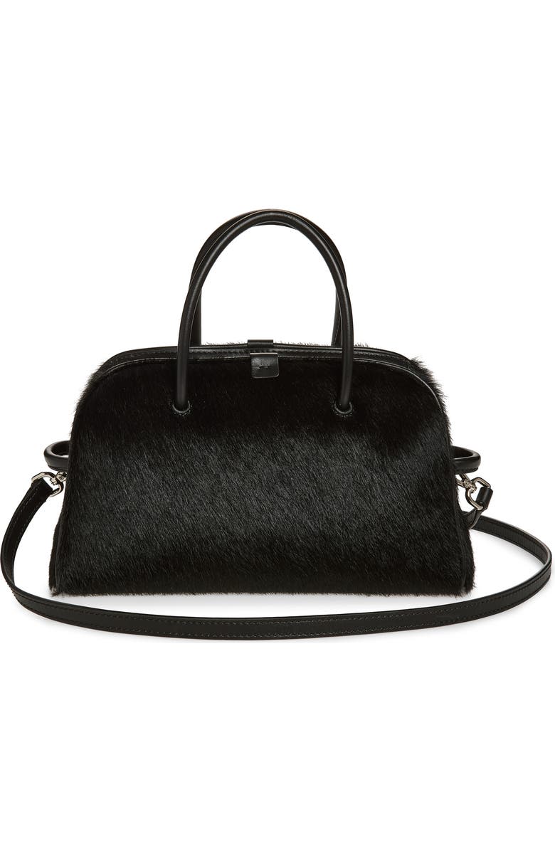 Jacquemus Le Petit Turismo Genuine Calf Hair Crossbody Bag, Alternate, color, Black 990