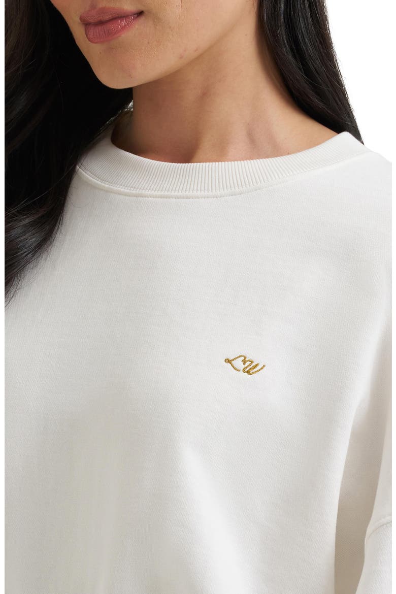 Crewneck Sweatshirt, Alternate, color, WHITE