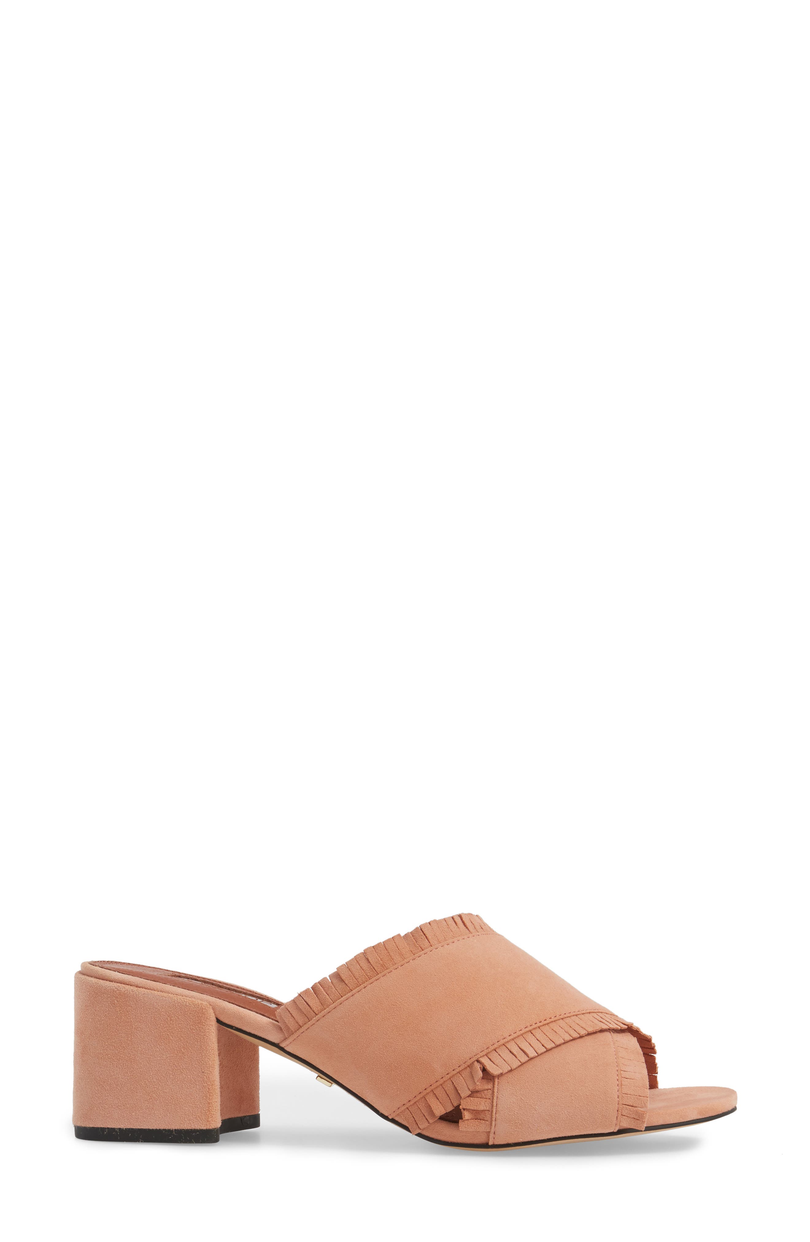 Topshop Nancy Fringe Sandal, Alternate, color, 