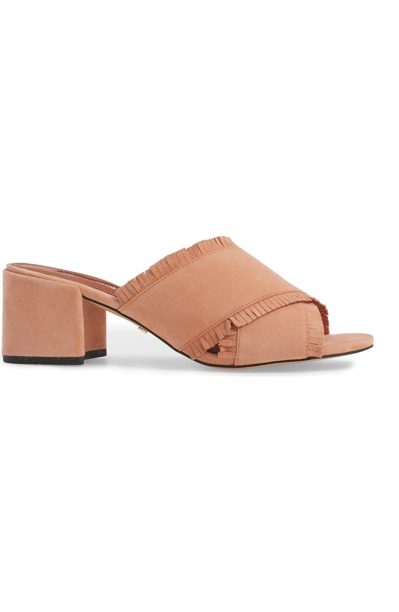 Topshop Nancy Fringe Sandal, Alternate, color,