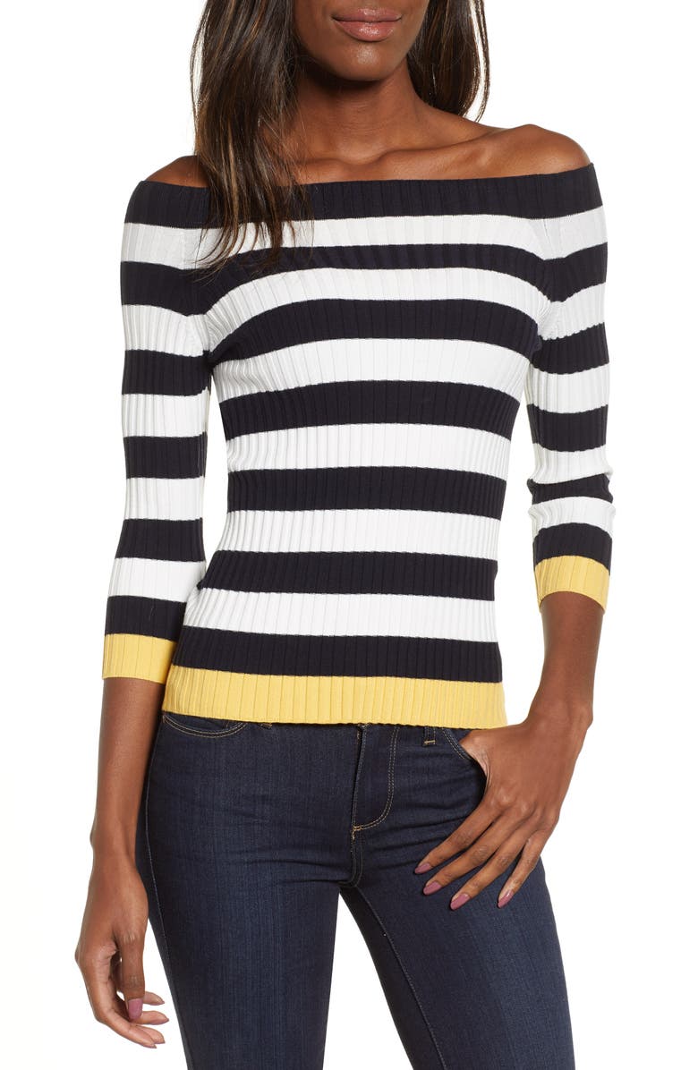 Bailey 44 Salty Dog Off the Shoulder Sweater, Main, color,