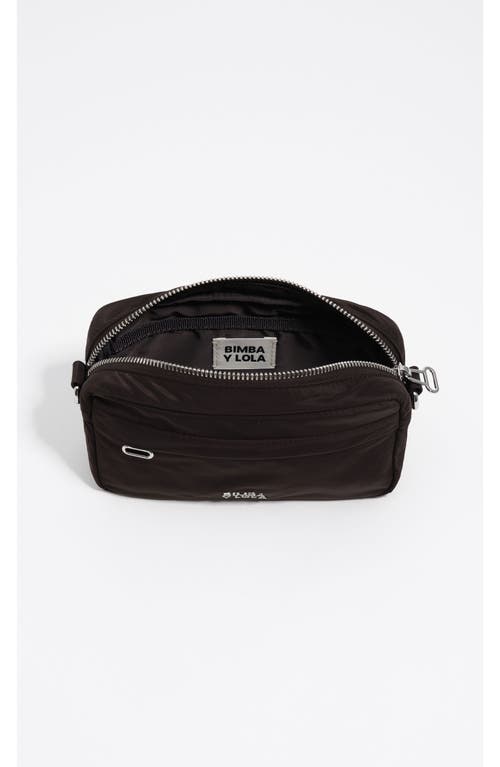 Bimba Y Lola Nylon Exterior Crossbody Bag In Black