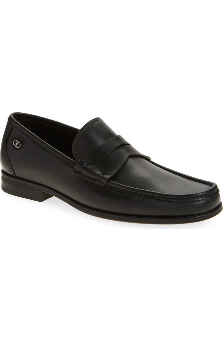 FERRAGAMO Athen Penny Loafer, Main, color, Nero