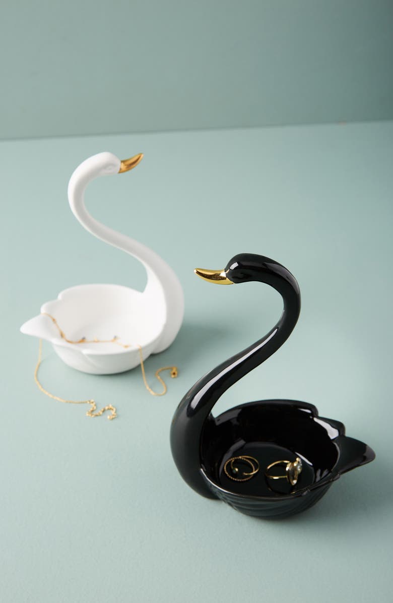 Anthropologie Home Anthropologie Swan Trinket Dish, Main, color,