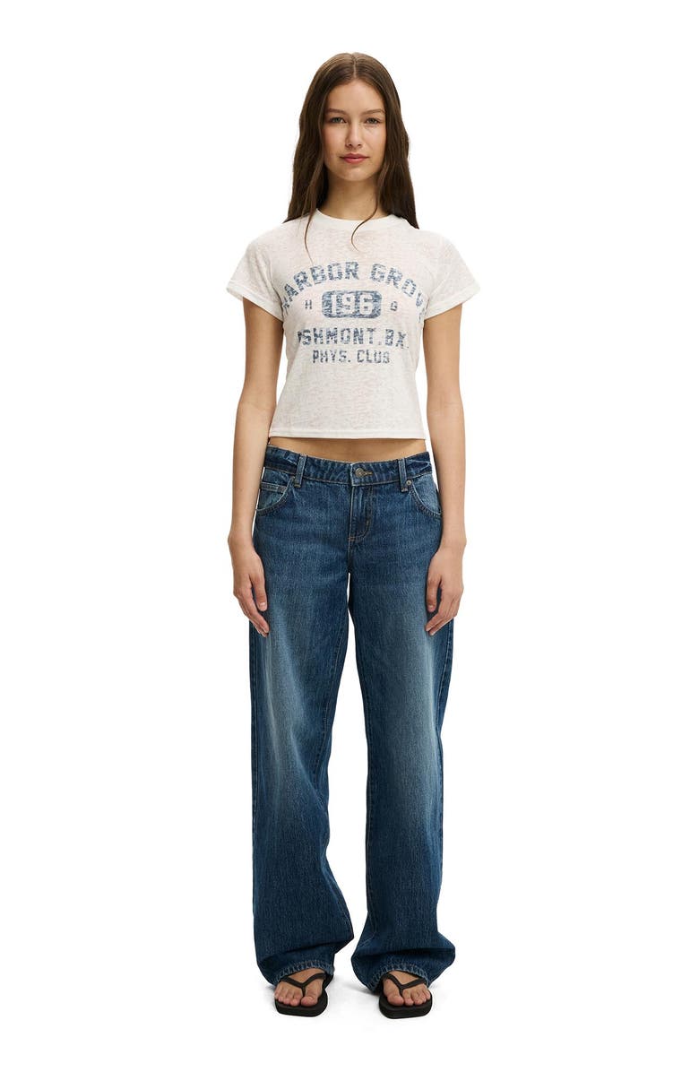 Cotton On Women's The Tiny Graphic Tee, Alternate, color, Harbor Grove  Vintage White