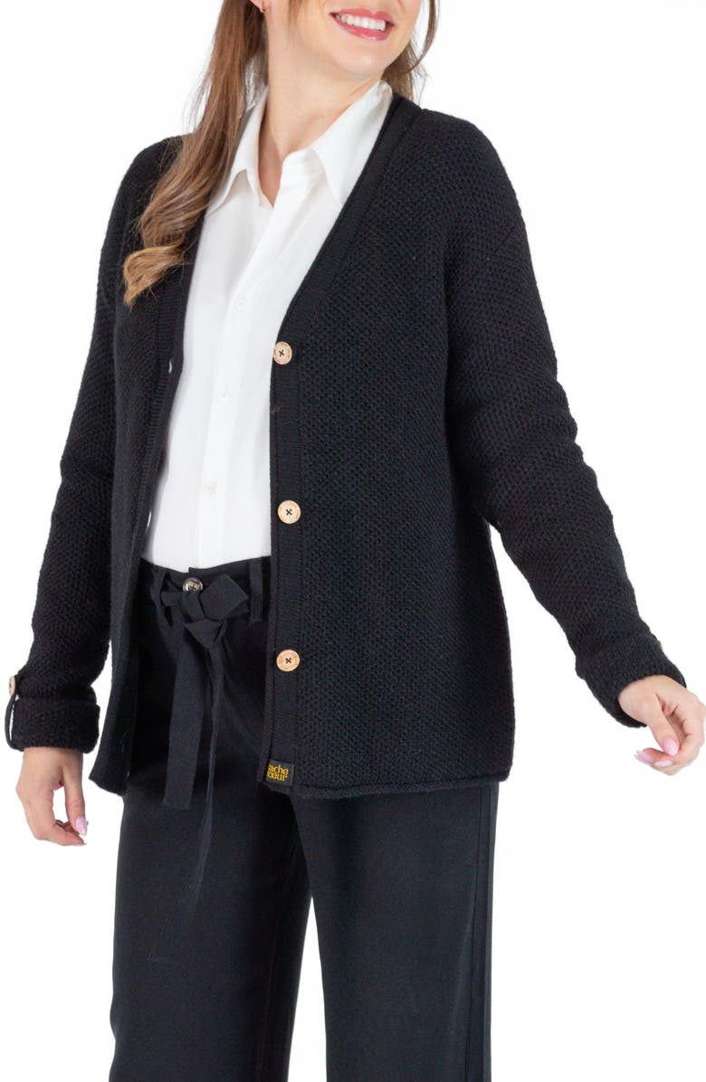 Cache Coeur Abelha Maternity Cardigan, Main, color, 