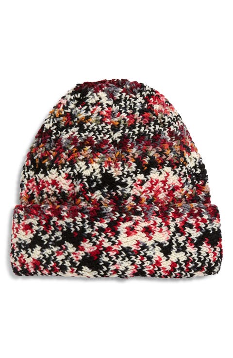 Zigzag Jacquard Wool Beanie