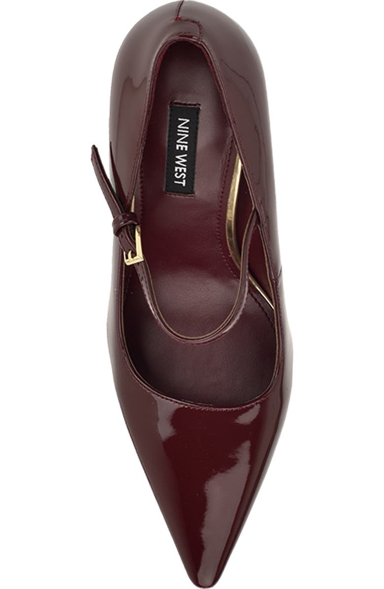 Nine West Jinnie Pointed Toe Pump, Alternate, color, Dark Red