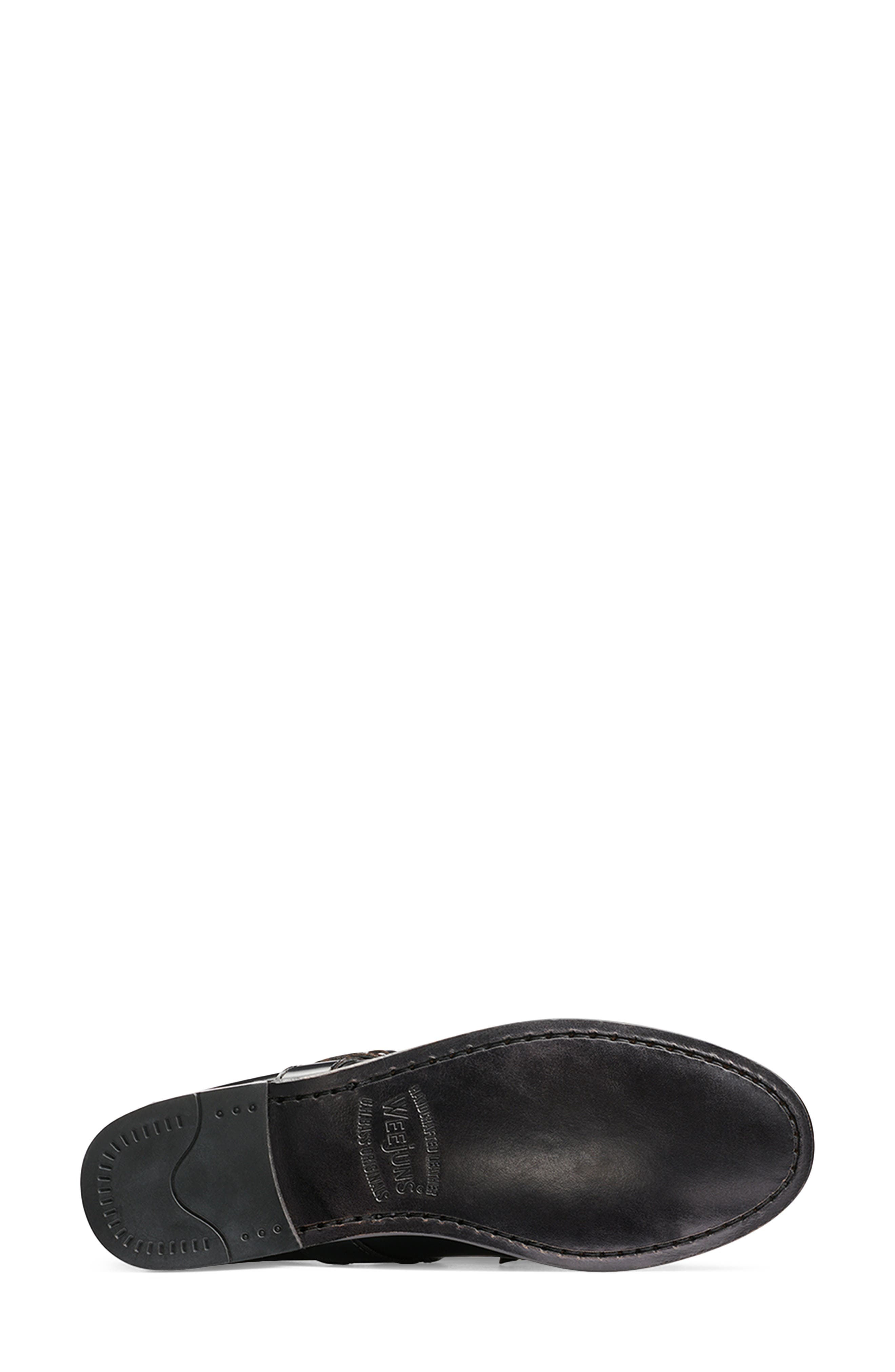 G.H.BASS Weejuns<sup
®</sup
 Mary Jane Moc Toe Loafer, Alternate, color, Black