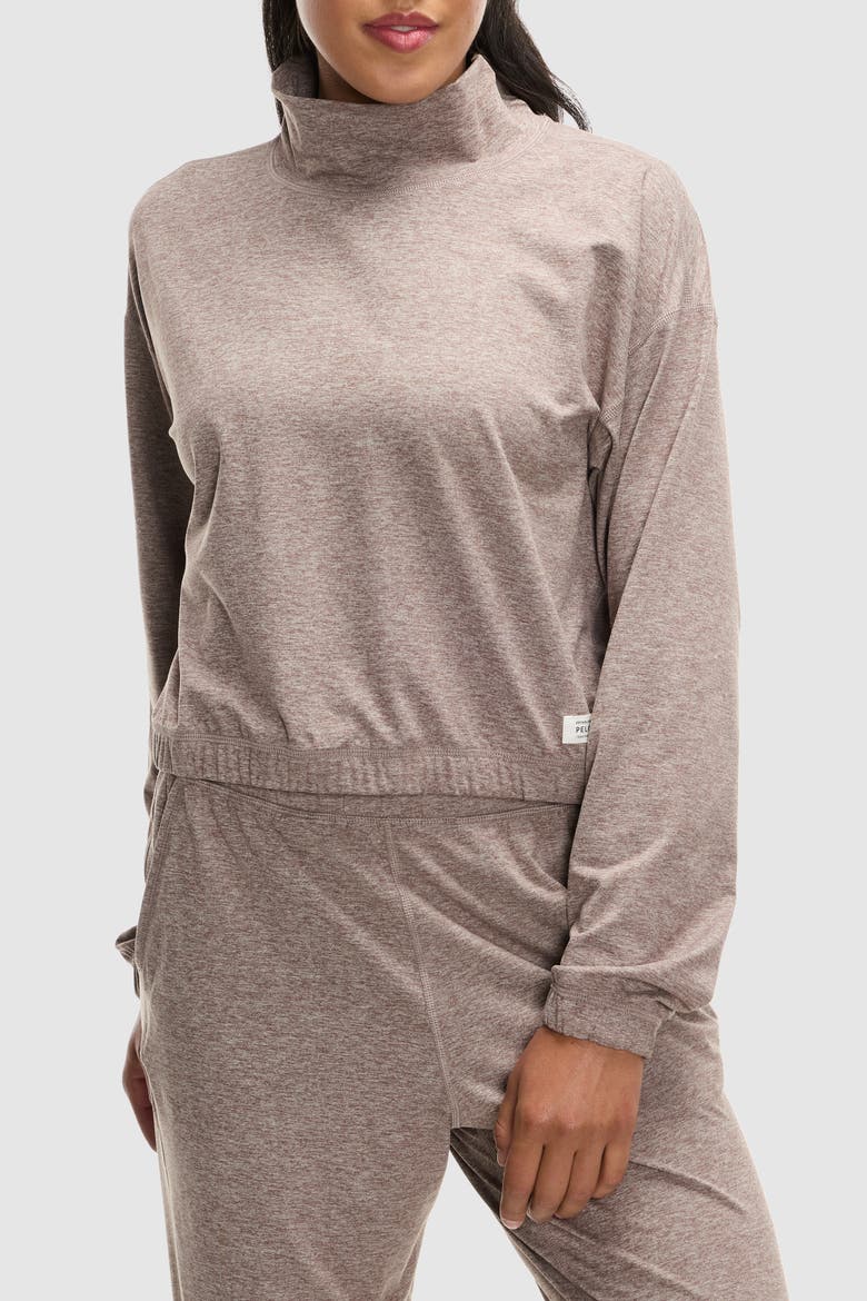 Dreamblend Funnel Neck, Main, color, Taupe Grey