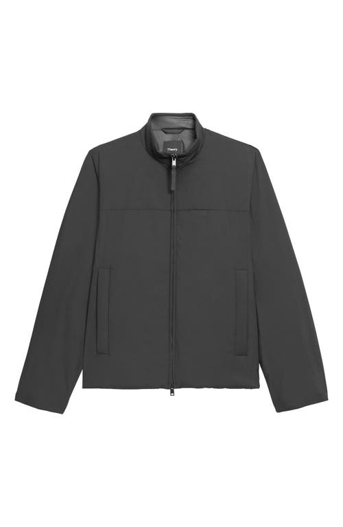 Theory Stand Collar Jacket In Motion Nylon In Black