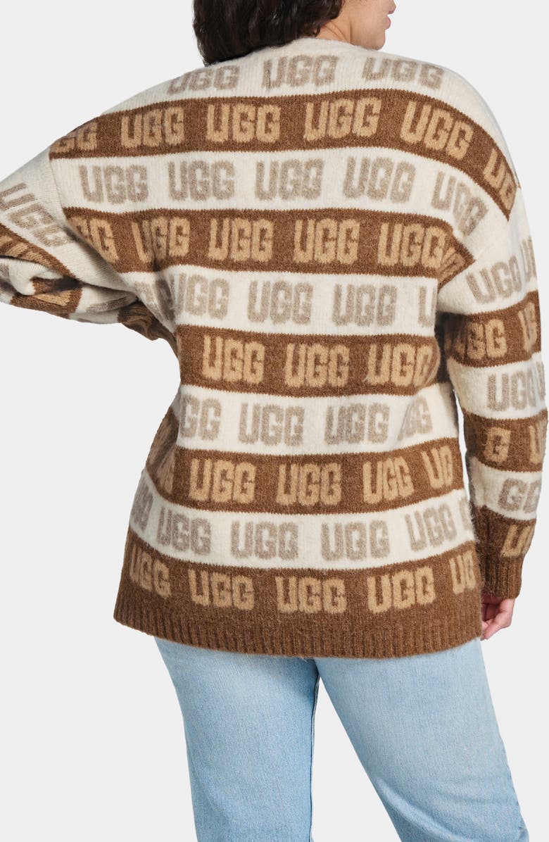 UGG<sup>®</sup> Graphic Logo Cardigan, Alternate, color,