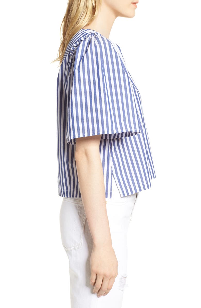 Habitual Valeria Stripe Stretch Cotton Top, Alternate, color, 