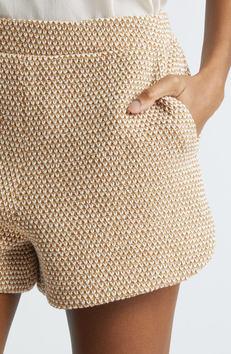 L'AGENCE Radlee Knit Dolphin Hem Shorts, Alternate, color, 
