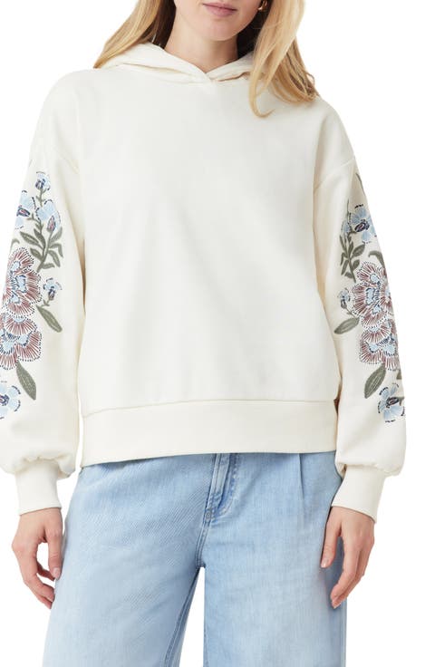 Embroidered Hooded Sweatshirt