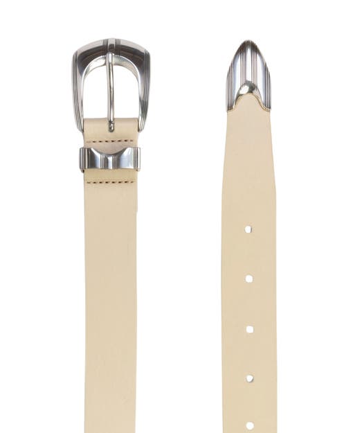 Black Suede Studio Neve Belt In Neutral