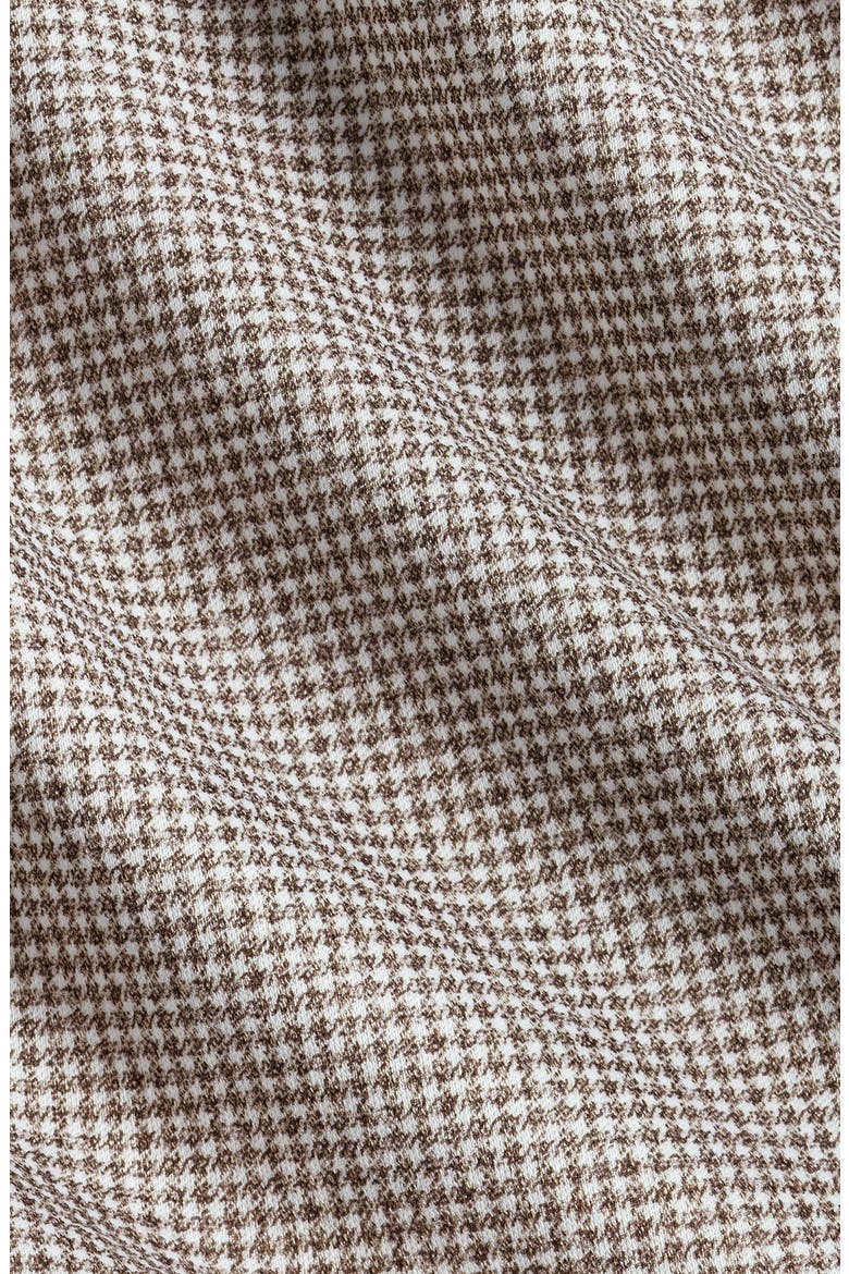 Check Knit Sport Shirt, Alternate, color, CHOCOLATE/ WHITE
