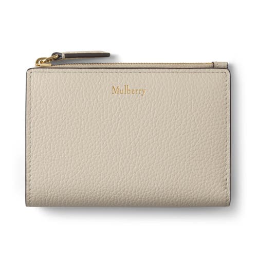 Mulberry Continental Bifold Zipped Wallet In Neutral