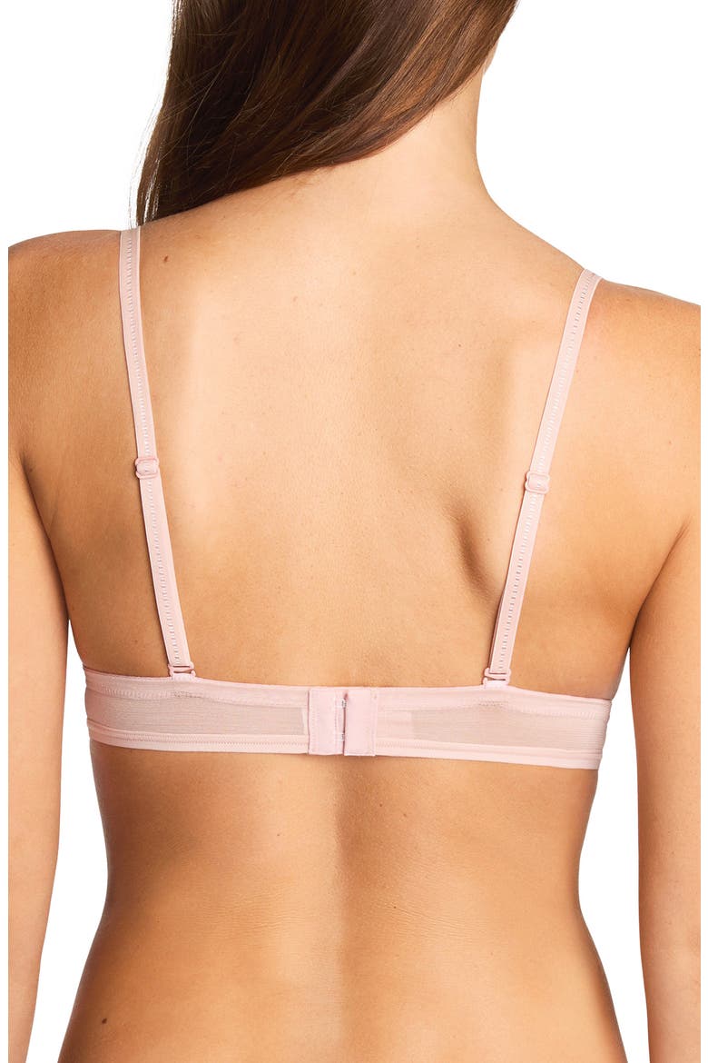 Full Transparency T-Shirt Bralette, Alternate, color, ROSE SMOKE