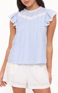 Petal & Pup Laoise Lace Inset Ruffle Top