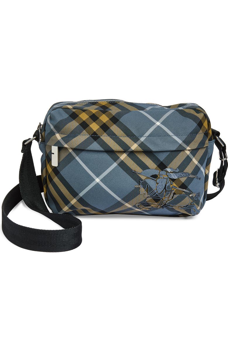 Burberry Classics EKD Crossbody Bag, Main, color, Wave Blue