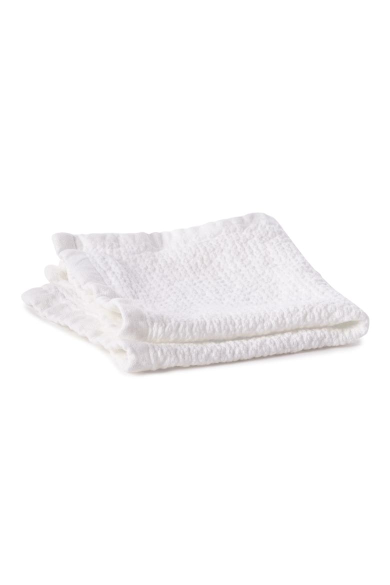 Adriatic Organic Cotton Washcloth, Main, color, ALPINE WHITE