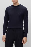 BOSS Pacas Cotton Crewneck Sweater
