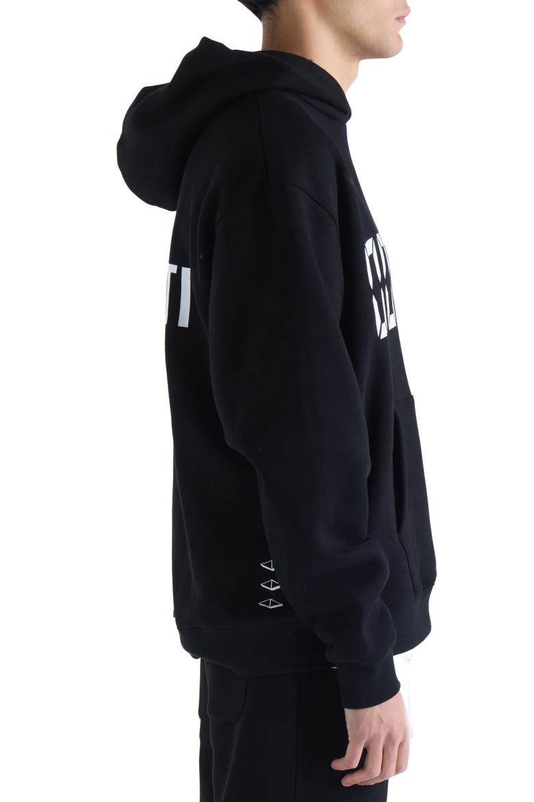 Us Against Time Pullover Hoodie, Alternate, color, BLACK