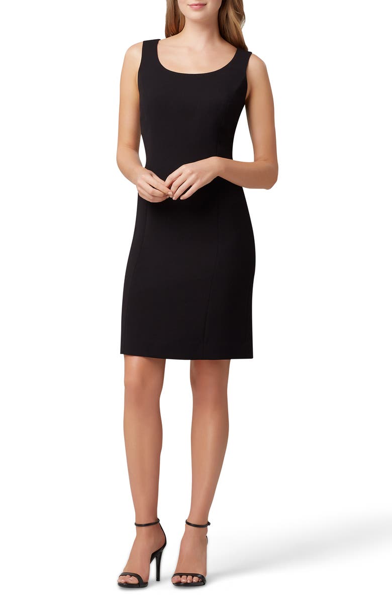 Tahari Imitation Pearl Jacket & Sheath Dress, Alternate, color,