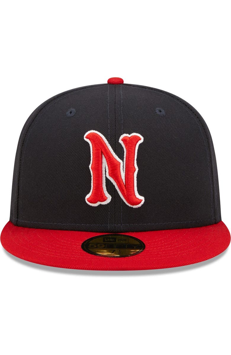 New Era Men's New Era Navy Nashville Sounds Authentic Collection Road 59FIFTY Fitted Hat, Alternate, color, Navy