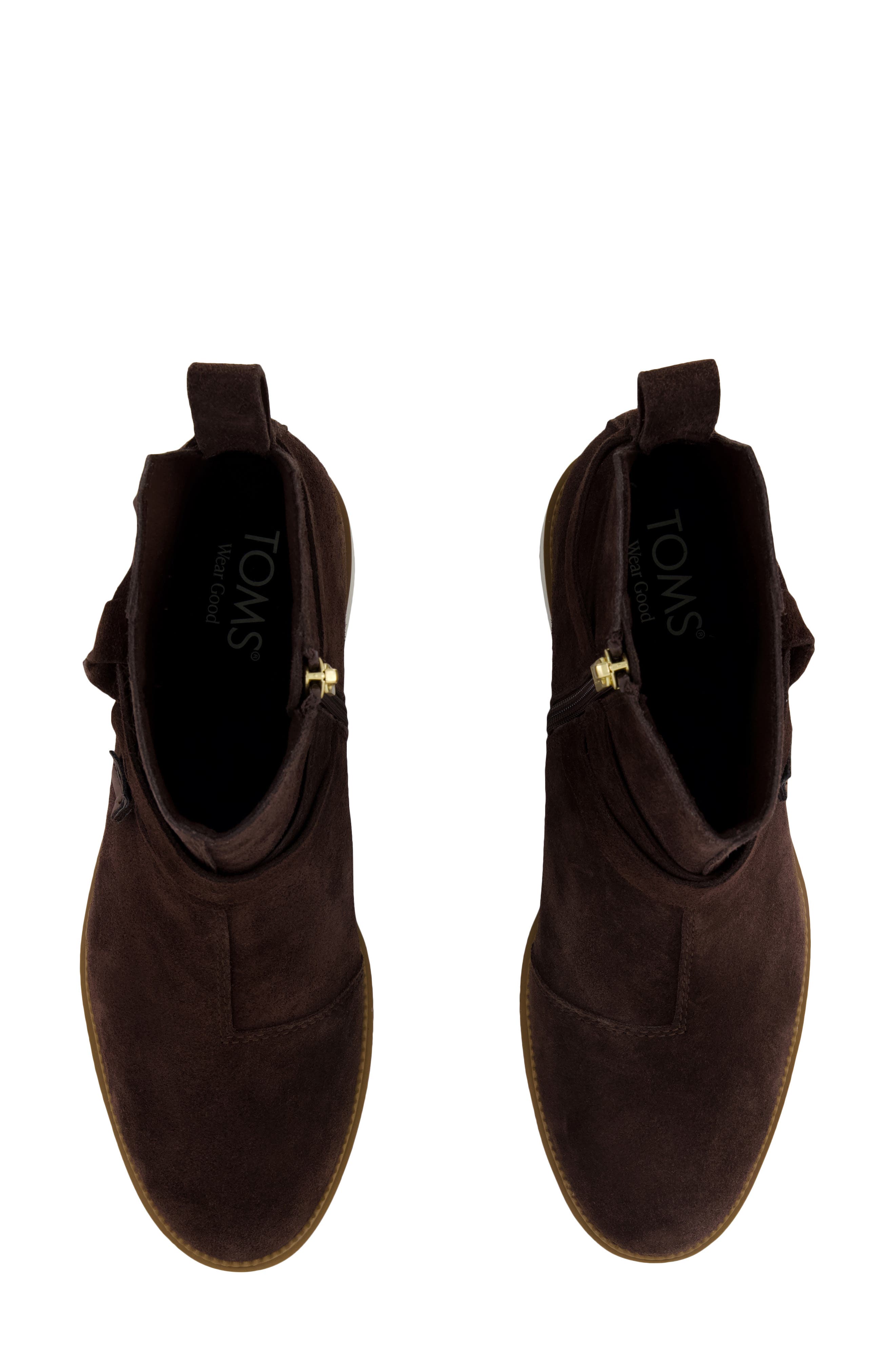 Water-Resistant Bootie, Alternate, color, DARK BROWN