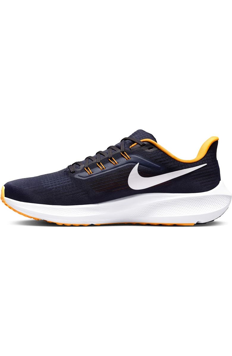 Nike Unisex Nike Navy West Virginia Mountaineers Zoom Pegasus 39 Running Shoe, Alternate, color,